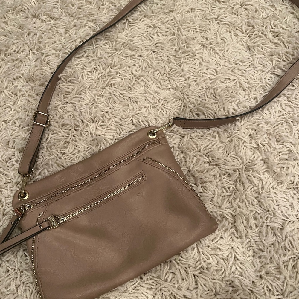 Nicole miller tan crossbody